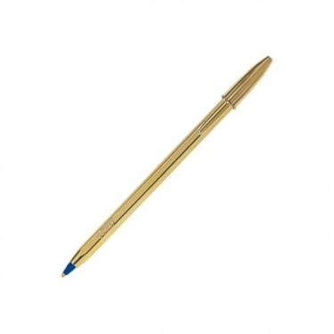 Imagem de Caneta Esferográfica BIC Cristal Celebration Dourado com Corpo Plástico Metalizado, Tinta Azul, Ponta Média 1.0MM, 1