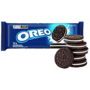 Imagem de Biscoito Oreo Sabor Chocolate e Baunilha Contém 36g