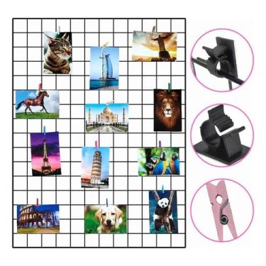 Imagem de Memory Board Painel De Fotos Com 20 Mini Prendedores 60x80cm - Congrat