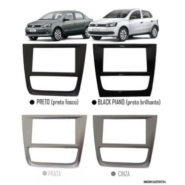 Imagem de Moldura De Painel 2 Din Vw Gol e Voyage G6  Para Cd Dvd 2 Dins - Padrã