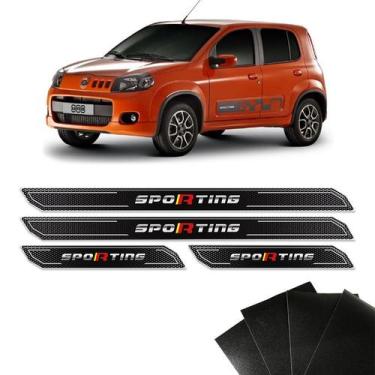 Imagem de Kit Soleira Diamante Fiat Uno Sporting Com Protetor De Porta - SPORTIN