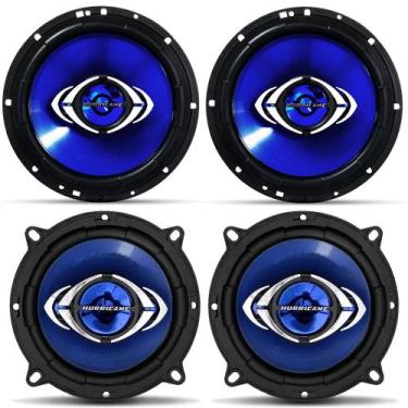 Imagem de Kit Alto Falante Porta Dianteira e Traseira Hurricane 260W RMS, Cobalt