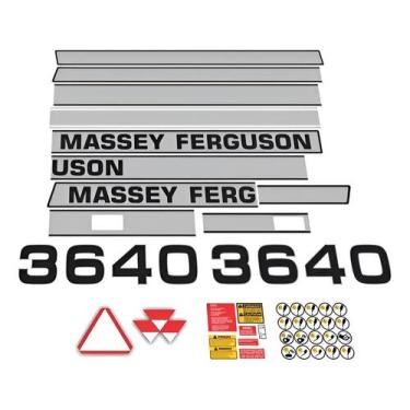 Imagem de Adesivo Massey Ferguson Mf 3640 Colheitadeira Completo Mk - SPTS