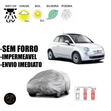 Imagem de Capa Automotiva para cobrir Carro FIAT 500 SEM FORRO P - Impermeável e