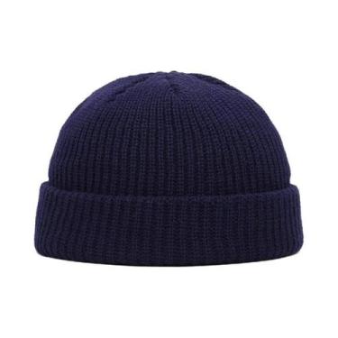 Imagem de Gorro Unissex De Lã Quente De Inverno, Estilo Pescador, Curto, De Malh