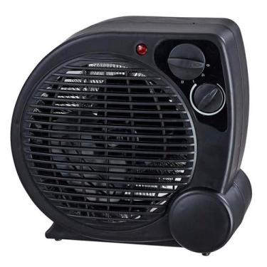 Imagem de Aquecedor Portátil a Ar Ventilador Quente Preto AQ04 - Mimo Style, 110