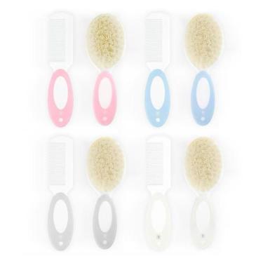 Imagem de Kit Pente e Escova Para Bebê Pimpolho, Rosa