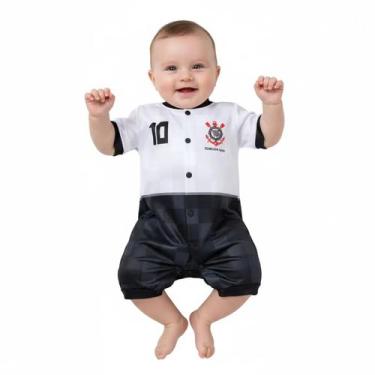 Imagem de Macacão Curto Bebê Torcida Baby Corinthians Estilo I - 005s