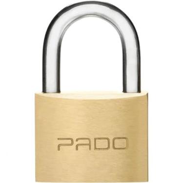 Imagem de Cadeado 40 Mm Com Chave Pado Latão Maciço Segurança Para Portões Armár