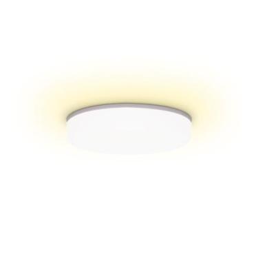 Imagem de Luminária de teto taschibra painel led frameless embutir 12w redondo, 