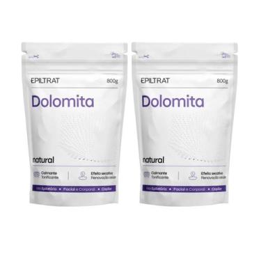 Imagem de 2 Dolomita Labotrat 800g Mascara Clareadora Pos Depilaçao