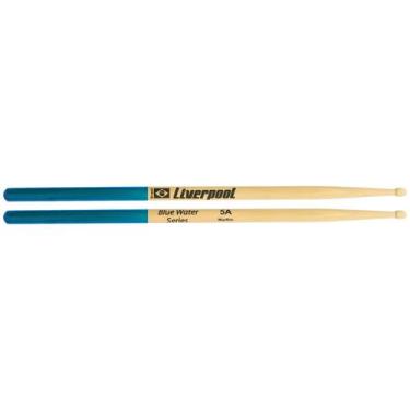 Imagem de Baquetas Bateria Liverpool Blue Water Ponta Madeira 5a
