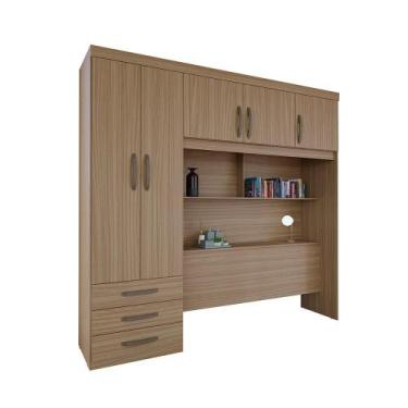 Imagem de Guarda-Roupa Solteiro Herval Essence, 5 Portas, 3 Gavetas, Cabeceira I