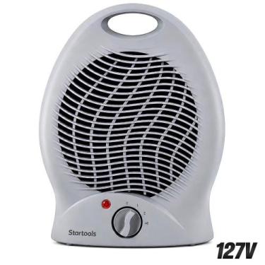 Imagem de Aquecedor Elétrico de Ar Portátil Cinza 1000W 127V ou 2000W 220V 2 Nív