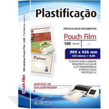 Imagem de Plastico para Plastificacao Pouch FILM A3 303X426MM 0,05 CONJ/100 - Ma