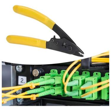 Imagem de Alicate Decapador P/ Fibra Óptica E Cabo Flat Drop Tebera, FIBRA OPTIC
