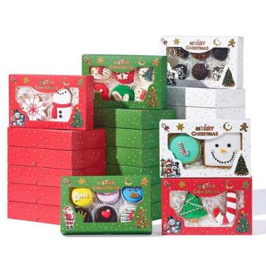 Imagem de Caixas para presente de biscoitos de Natal JCXGRVC, pacote com 48 unid