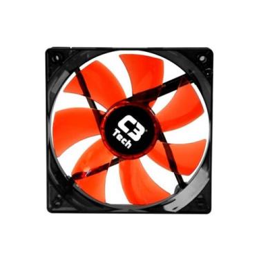 Imagem de Cooler 120mm C3 Tech Storm - com LED Vermelho - F7-L100 RD - C3Tech
