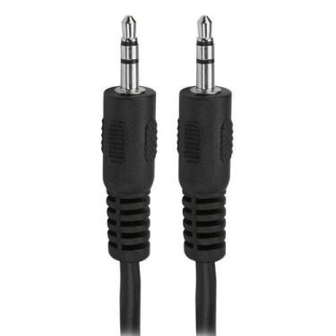 Imagem de Cabo de Áudio P2 para P2 Macho - Stereo - Preto - 1,8 metros - Chip SC