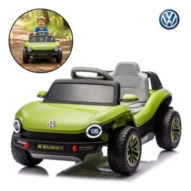 Imagem de Mini carro elétrico infantil volkswagem buggy-e 12v bw432 cor:verde - 