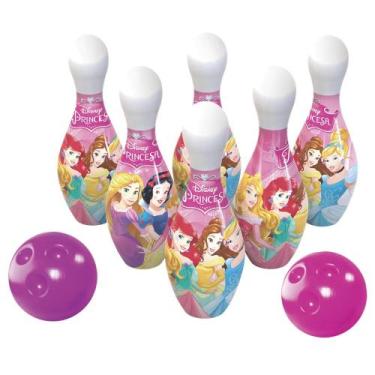 Imagem de Jogo de Boliche Princesas Disney Infantil Completo  Diversão Garantida