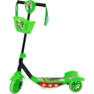 Imagem de Patinete Dinossauro C/SOM/LUZ e Cesta - DM TOYS