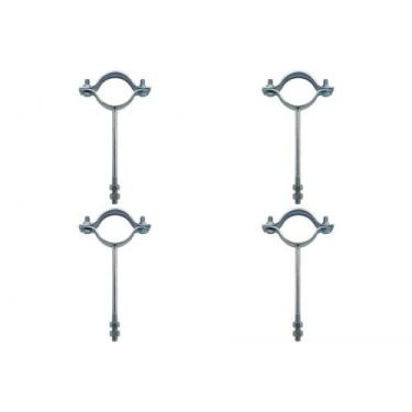 Imagem de Kit C/4 - Para-Raio Suporte Para Tubo Protecao 1.1/2''Ros... - Raycon