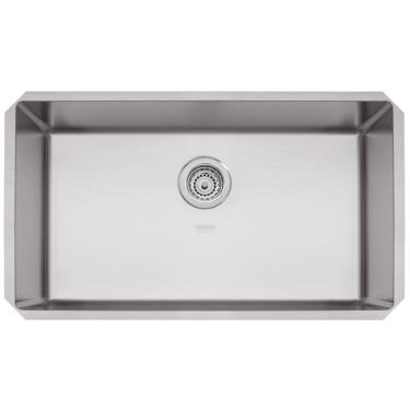 Imagem de Cuba de Embutir Quadrum 70 U Retangular Undermount Aço Inox Acetinado Prata Tramontina 70CM