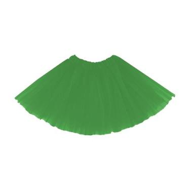 Imagem de Saia de Tule Tutu Infantil - 30cm - Extra Festas, Verde escuro