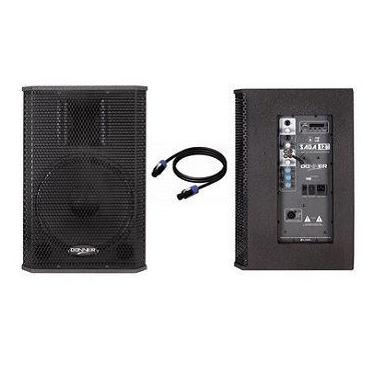 Imagem de Kit Caixa Ativa + Passiva 12 250W saga USB bt cabo