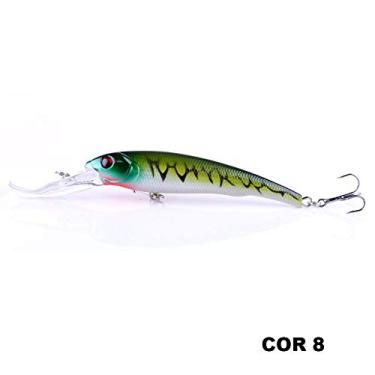 Imagem de Iscas Artificiais Profundidade Barbela Longa Tamanho Grande 16cm 28g 1UN cor:8