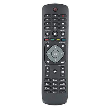 Imagem de Substituição de controle remoto, controle remoto preto estável tamanho pequeno para casa para smart tv