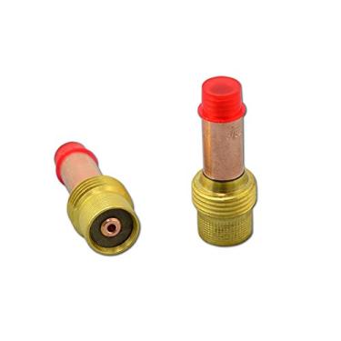 Imagem de RIVERWELD Pinça de solda TIG Gas Lens Body Fit DB SR WP 17 18 26 TIG (45V26 (3/32") 2 unidades)