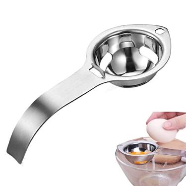 Imagem de Separador de gema de ovo separador de eidotter feito de separador de filtro de gema de ovo de aço inoxidável com cozinha cozinha e ovo yolk separador de aço inoxidável separador de proteína máquina de