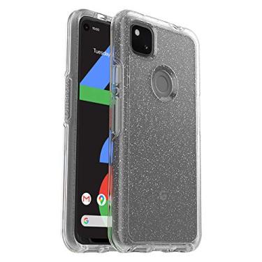 Imagem de OtterBox Capa Symmetry Clear Series para Google Pixel 4a (APENAS, não compatível com a versão 5G) - Stardust (Silver Flake/Clear)
