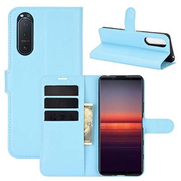 Imagem de YUNCHAO Caixa de telefone Para Sony Xperia 5 II Litchi textura Horizontal Virar Case de proteção com Holder & cartão Slots & carteira capa para celular