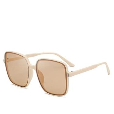 Imagem de Fashion Oversized Square Sunglasses Women Luxury Designer Vintage Gradient Sun Glasses UV400 Classic Big Frame Eyewear For Lady,C8,china