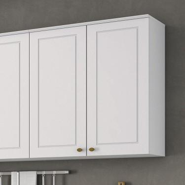 Imagem de Armário Aéreo 2 Portas 80cm Emily Henn Branco HP