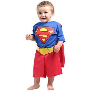 Imagem de Fantasia Infantil - Super Homem Bebê - Tamanho M (2 Anos) - 910179 - S