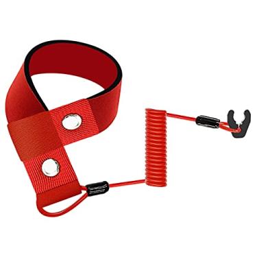 Imagem de M MATI Cordão de segurança para interruptor Stop Kill para MasterCraft Wet Jet Jet-Ski Duo 300 Kraze ZX 1995-1997 9102-4020-00