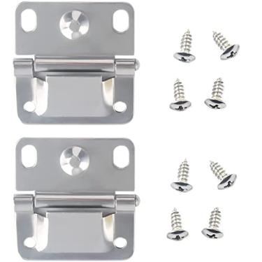 Imagem de Replacement Coleman Cooler Hinges for Cooler Stainless Steel Hinge Parts 5253 6262 6270 - 2 Pack