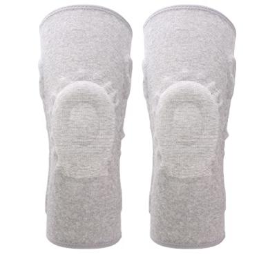 Imagem de 1 Par Aquecedores de Joelho Unissex T¨¦rmico Engrossar Fibras de Grafeno Esportes Joelho Manga Bra?adeira para Mulheres Homens Halterofilismo Basquete Corrida Gin¨¢sio T¨ºnis(M),Aquecedor de Joelh,