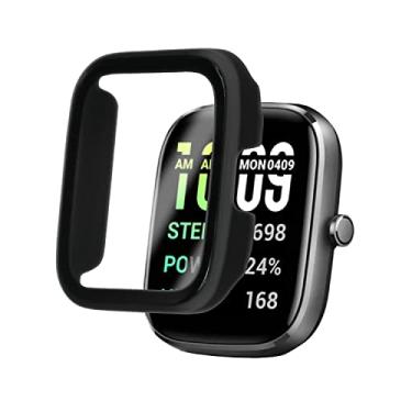 Imagem de TUDIA Capa protetora de tela compatível com AMAZFIT GTS 2 Mini, cobertura total à prova de choque fina capa de PC rígido com protetor de tela sem bolhas anti-impressão digital capa transparente