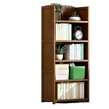 Imagem de KIZQYN Estante prateleiras de estante de livros móveis de sala de estar prateleiras de cubo prateleiras de armário de exibição estantes de livros prateleiras de cubo estante (cor: cinco camadas 50)