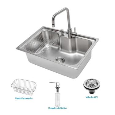 Imagem de Kit Cuba Funzionale 239 Com Acessórios + Misturador Monocomando Debacco 20.03.20239