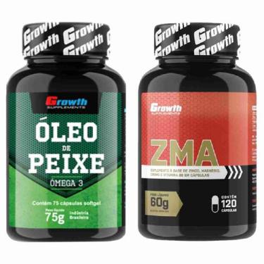 Imagem de Kit Omega 3 75 Caps + Zma 120 Caps Growth Supplements