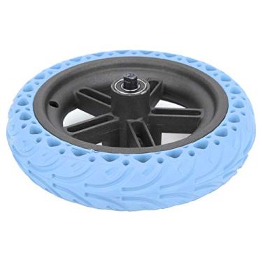 Imagem de Pneu de scooter elétrico de boa flexibilidade, roda traseira de scooter elétrica, pneu traseiro forte e durável com absorção de choque para Pro (azul)