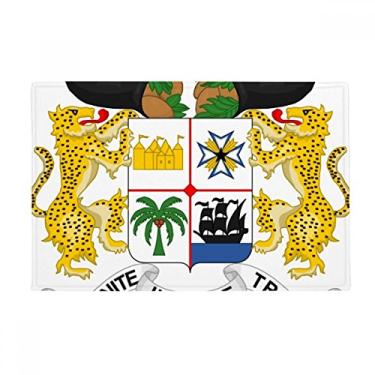 Imagem de DIYthinker Tapete de chão com emblema nacional Benin Tapete antiderrapante para porta de banheiro