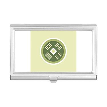 Imagem de Porta-cartões de visita com estampa chinesa Copper Cash