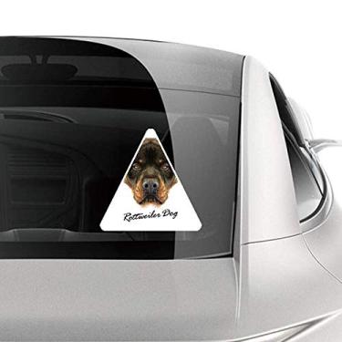 Imagem de DIYthinker Adesivo preto feroz Rottweiler cão animal animal carro motocicleta bicicleta bagagem decalque